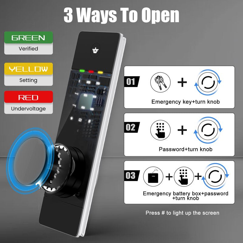 Wall Gun Safe with Dual Alarm System & Adjustable Shelves – Fireproof Security Cabinet