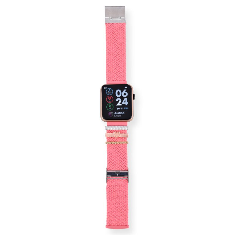 Unisex Smartwatch with Heart Rate Monitor & Fitness Tracking - Rose Gold