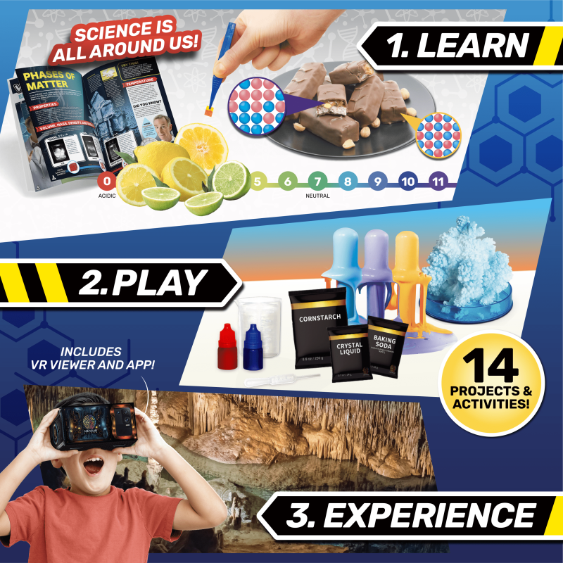 VR Chemistry Science Kit for Kids Ages 8-12 with Bill Nye The Science Guy