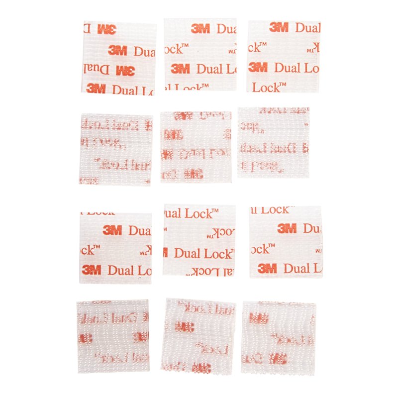 Heavy Duty Clear Plastic Fasteners - 1x1 Inch, 12-Count, Holds 10 lbs