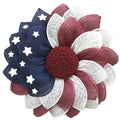 Patriotic 4th of July Wreath for Front Door Summer Holiday Decor Red White Blue