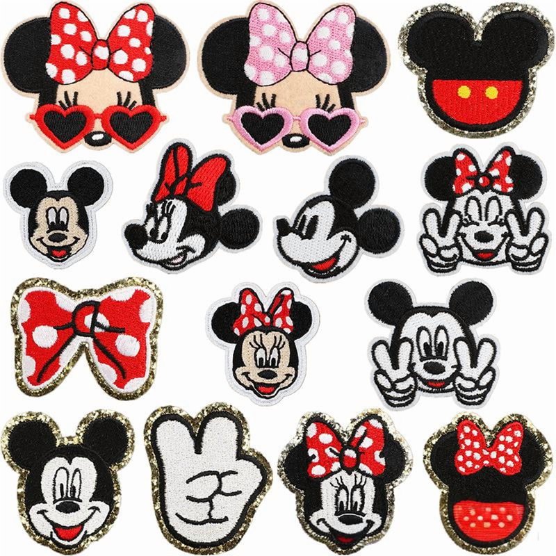 14 Pcs Embroidered Iron-On Patches for Clothing, Hats, Backpacks - DIY Repair & Decoration