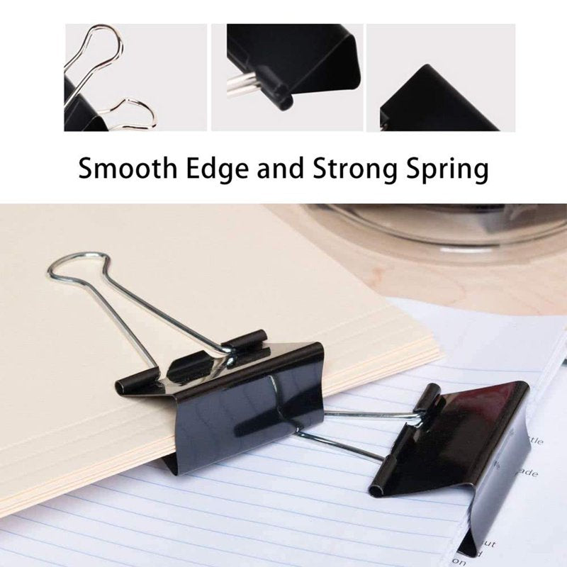 8 Pack Extra Large Binder Clips 2.4 Inch Heavy Duty Jumbo Office Clamps