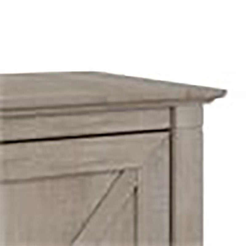 Wood Lateral File Cabinet with 2 Drawers - Gray Home Office Storage