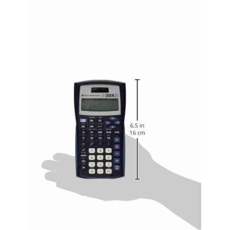 Scientific Calculator TI-30X IIS 2-Line Black with Blue Accents - Texas Instruments
