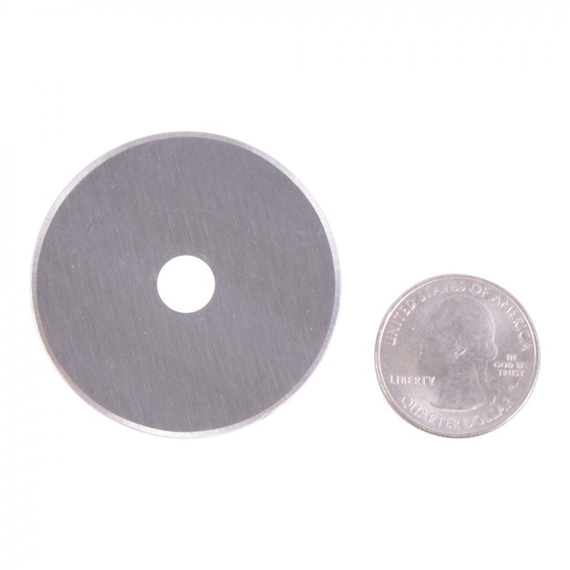2 Pack Rotary Fabric Cutting Blades - Titanium Bonded Replacement Blades for Sewing & Craft