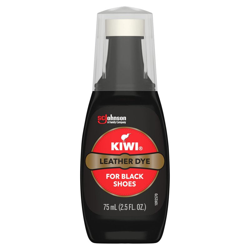 Leather Dye Kit with Sponge Applicator - Water Resistant Black Shoe & Leather Color Restoration