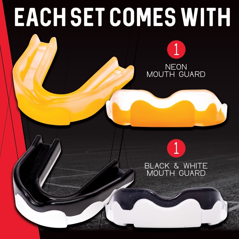 Breathable Sport Mouth Guards - Multicolor, Dual Color Set, FDA & BPA Free
