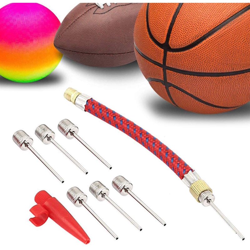 Mini Hand Air Pump for Sports Balls & Inflatable Toys - Portable Ball Pump Kit