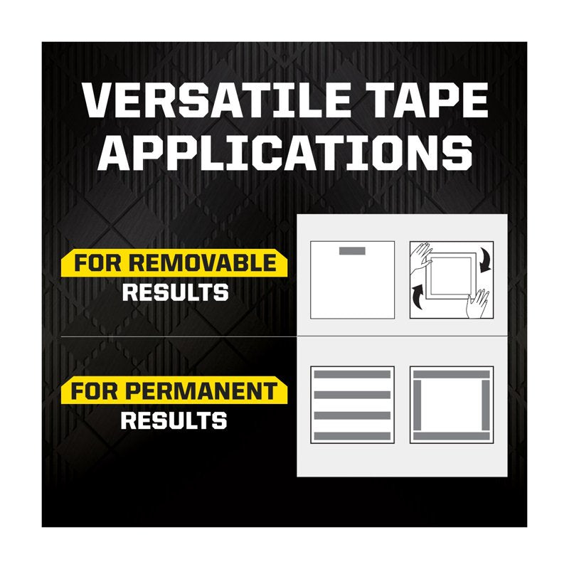Heavy Duty Clear Mounting Tape - Holds Up to 20 lbs, 1.18 in x 118 in, 3 Pack