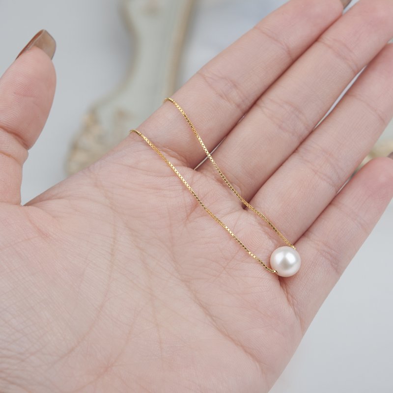 Graduation Necklace for Her - Custom Pearl Sterling Silver Gift Box - All Colors