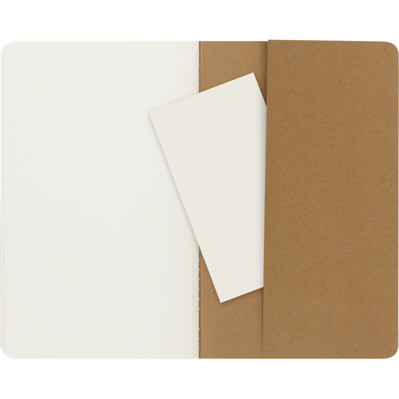 Large Kraft Brown Cahier Journals Set of 3 - Plain Note Books for Writing
