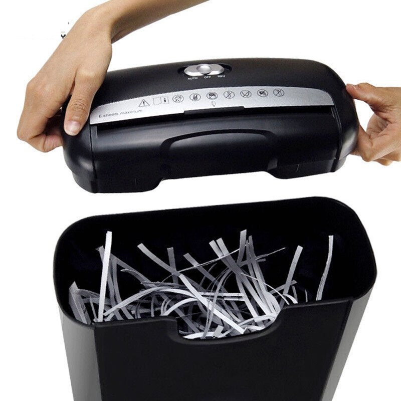 Heavy-Duty Commercial Crosscut Paper Shredder for Office and Credit Cards