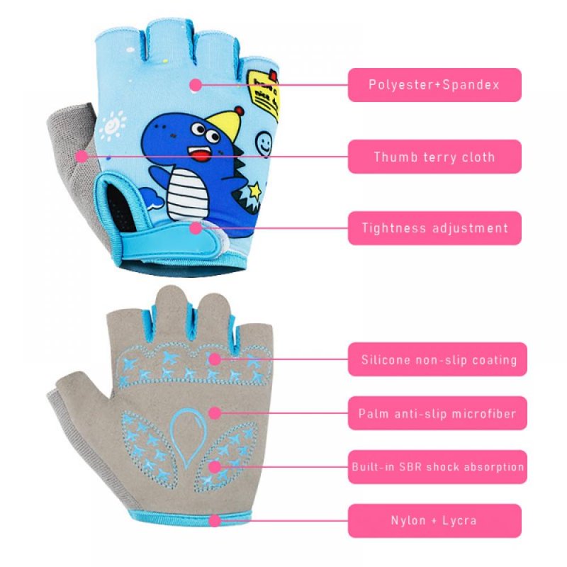 Kids Half Finger Climbing Gloves for Outdoor Sports and Cycling - Good Grip & Breathable