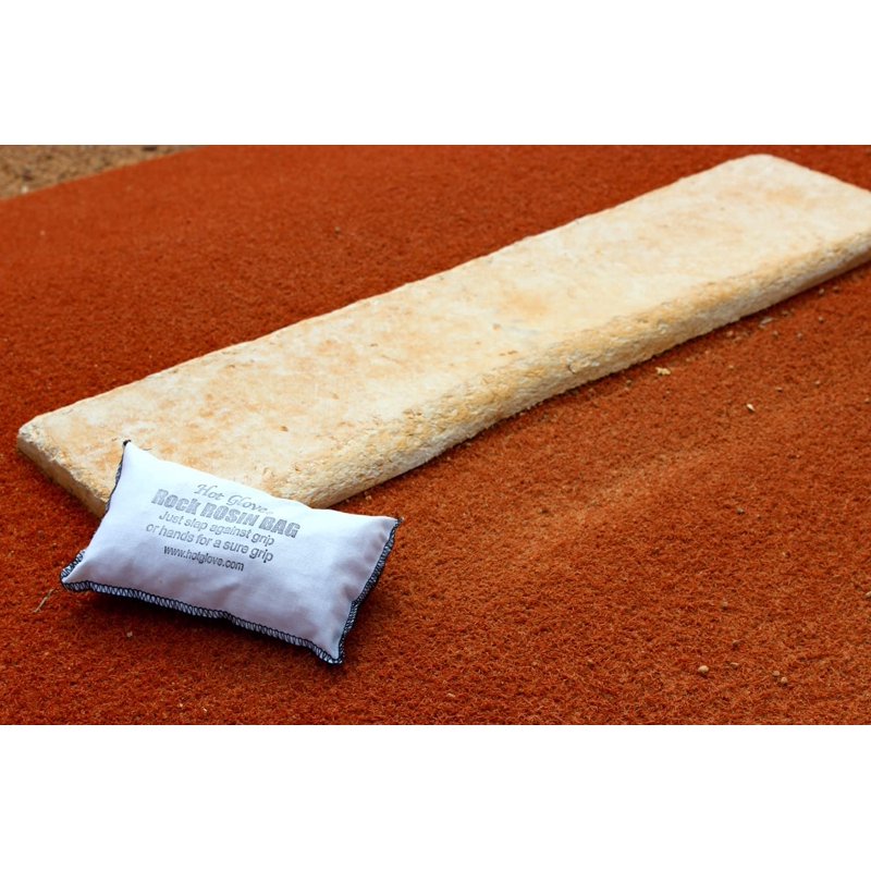 Baseball and Softball Rock Rosin Bag for Grip and Traction - Dry, Tacky