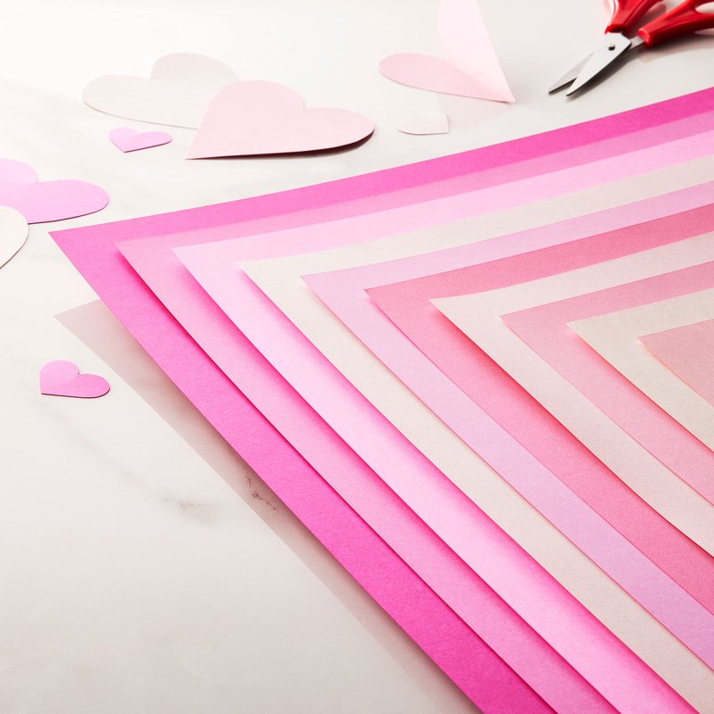Pink Palette 12x12 Cardstock Paper Pack - 100 Sheets for Scrapbooking & Arts & Crafts