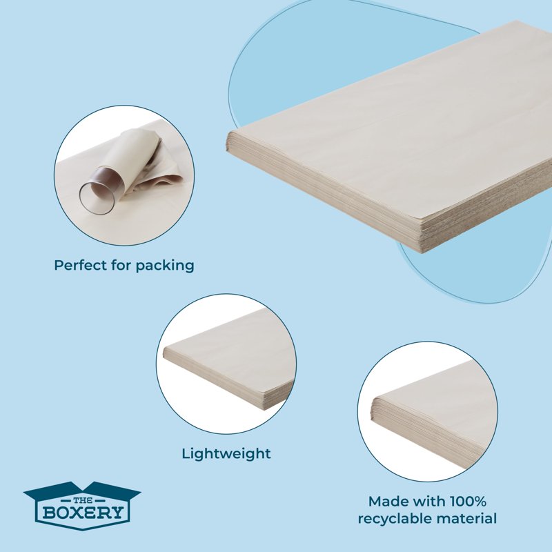 Newsprint Packing Paper Sheets for Moving and Shipping, Eco-Friendly Recyclable Wraps