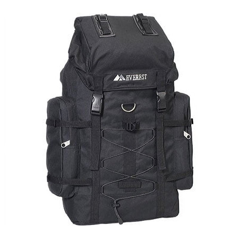 Multi-Compartment Hiking Backpack with Snap Buckle and Adjustable Straps