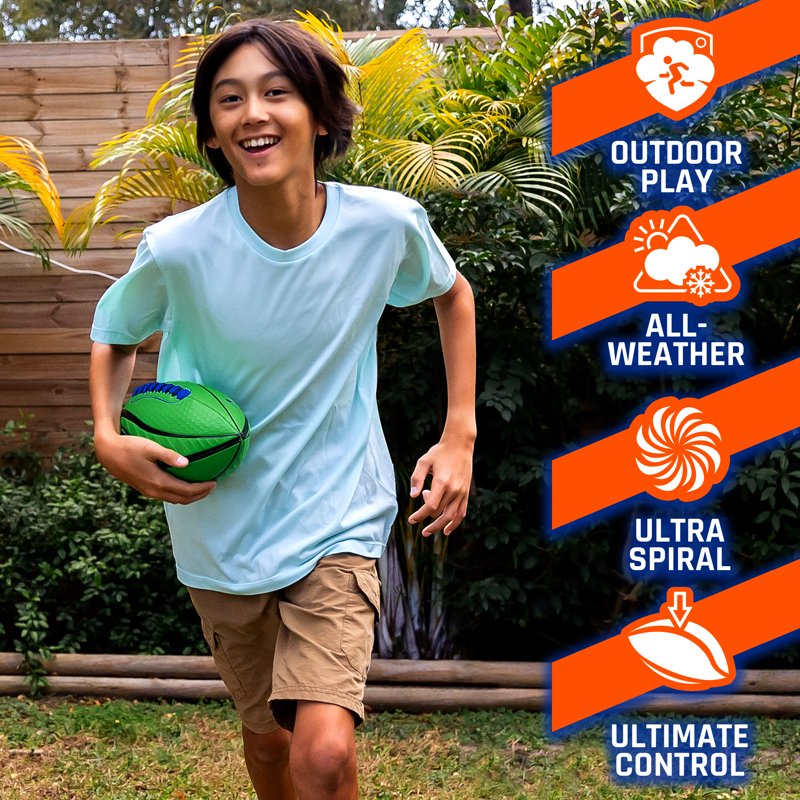 Junior Football with Spiral Grip and Spacelace for Kids and Youth