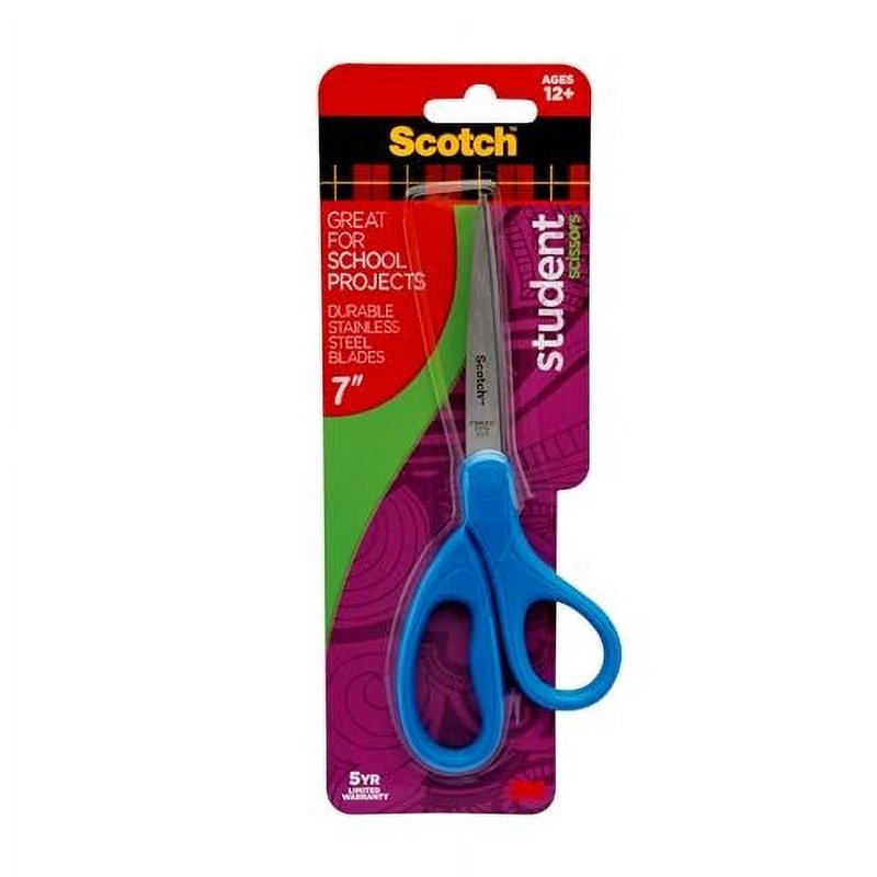 7-Inch Student Scissors Set - Multi-Color Safety Classroom Scissors