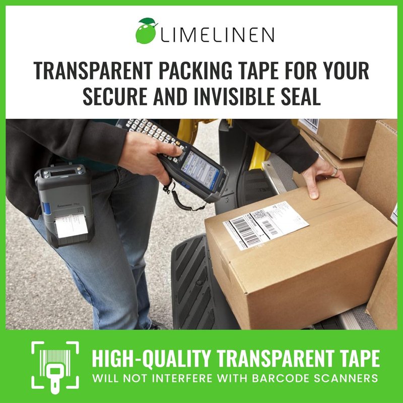 Heavy Duty Clear Packing Tape for Shipping & Moving - 1.8 Inch x 110 Yards, 7,920 Yards Total - Multiple Sizes
