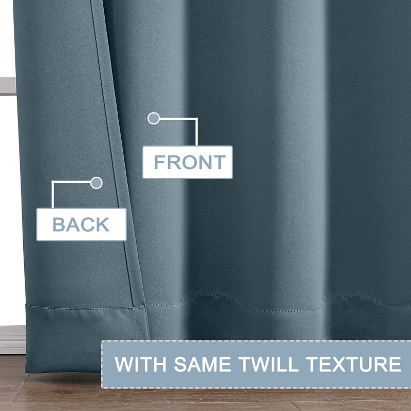 Blackout Curtains 2 Panels Room Darkening Window Treatments for Bedroom