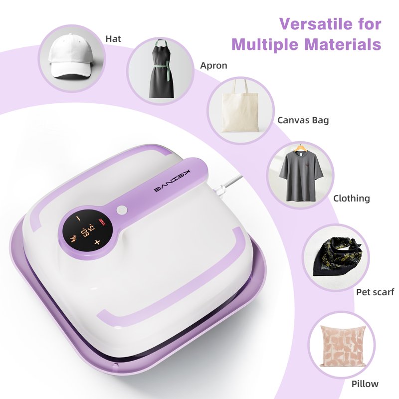 10x10 Heat Press Machine for T-Shirts & Crafts - Fast Heating & Auto Shut-Off