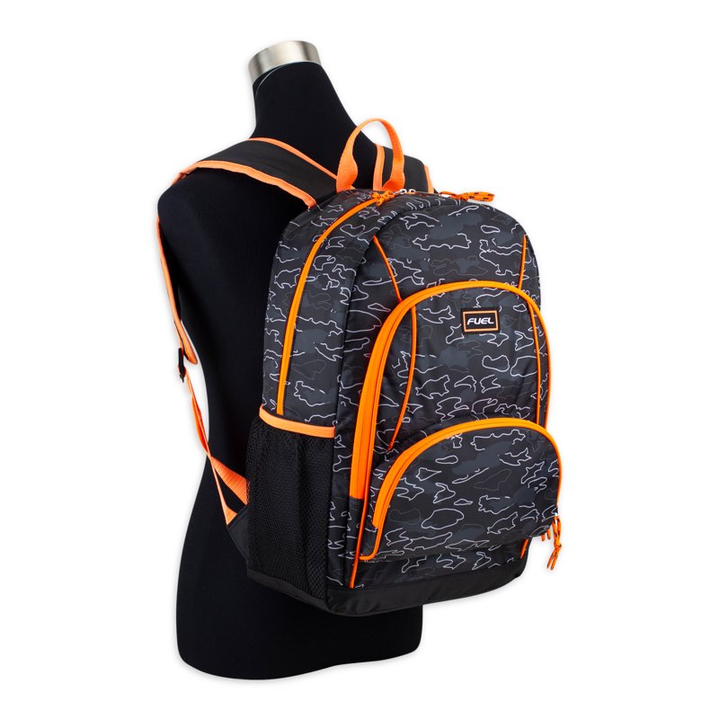 Unisex Triple Pocket Backpack with Padded Straps & Multiple Compartments