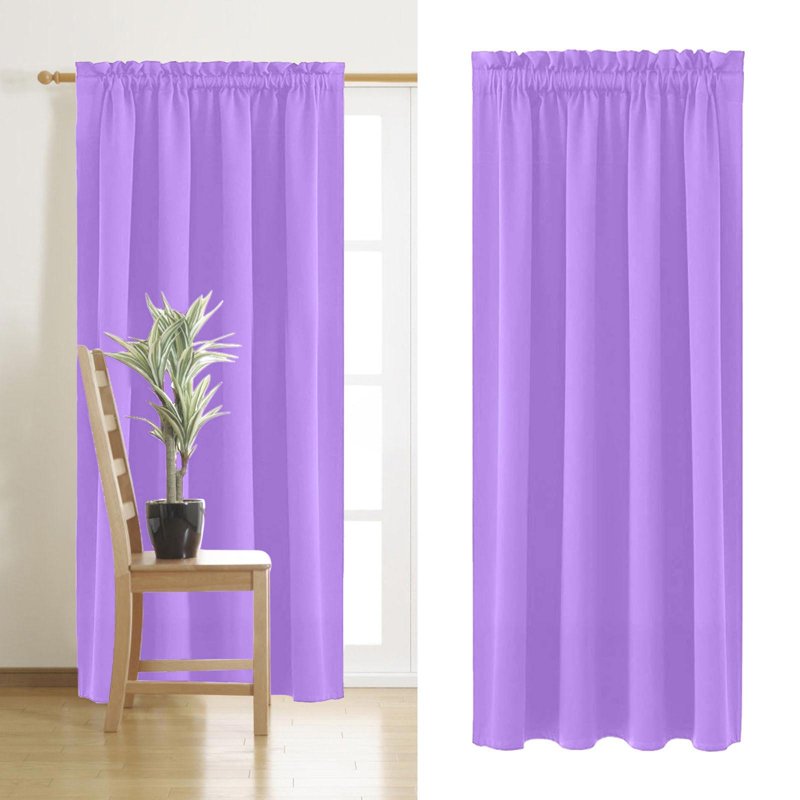 Blackout Fabric Curtains 42x54in for Living Room & Bedroom - Insulated Noise Reducing Window Drapes