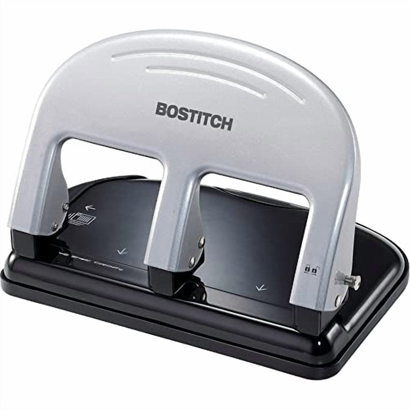 Three-Hole Puncher 40 Sheet Capacity with EZ Squeeze Technology - All-Metal Design