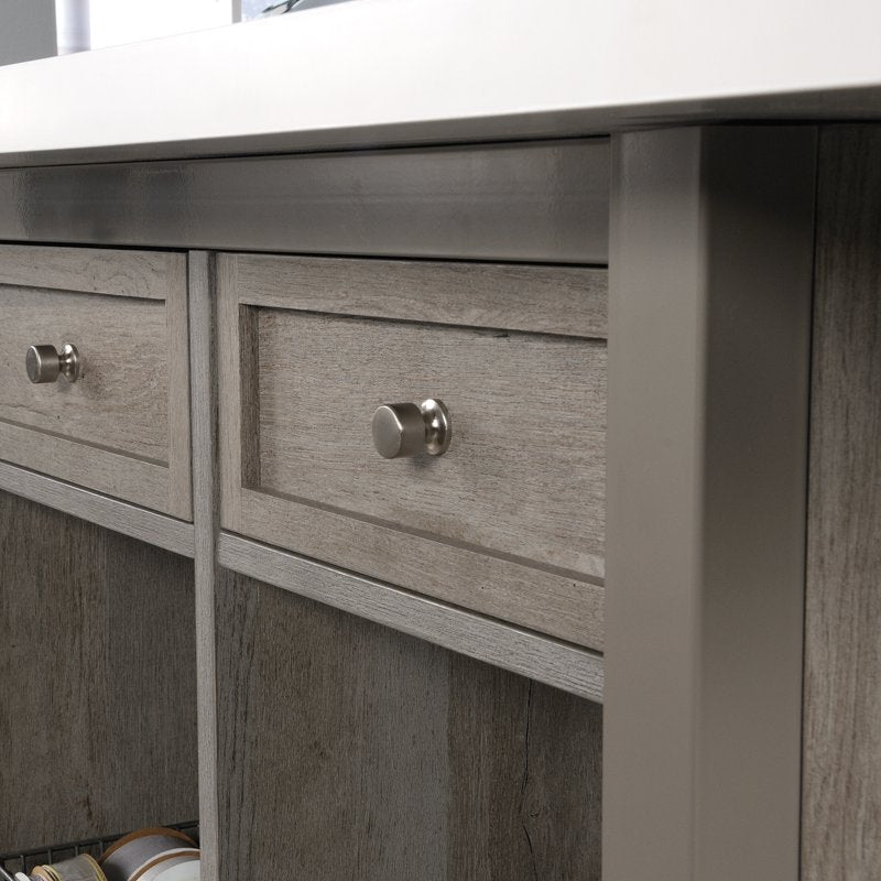 Craft Work Table with Storage - Multi-Color Crafting Desk with Removable Drawers