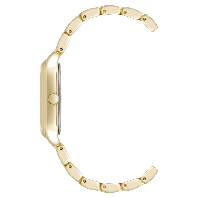 Women's Gold Tone Analog Dress Watch - Stainless Steel, Water Resistant