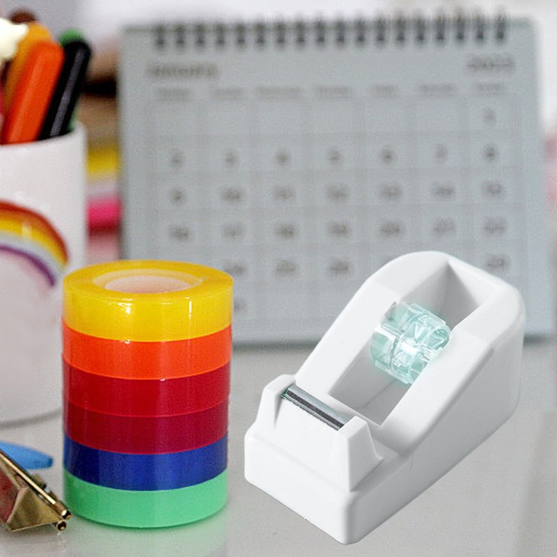 Desktop Tape Dispenser with Weighted Non-Skid Base - Office & Home Use