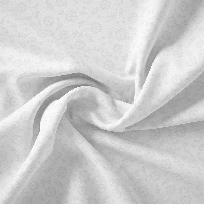 White Cotton Sewing Fabric - Precut 44in x 1yd for Quilting & Crafts
