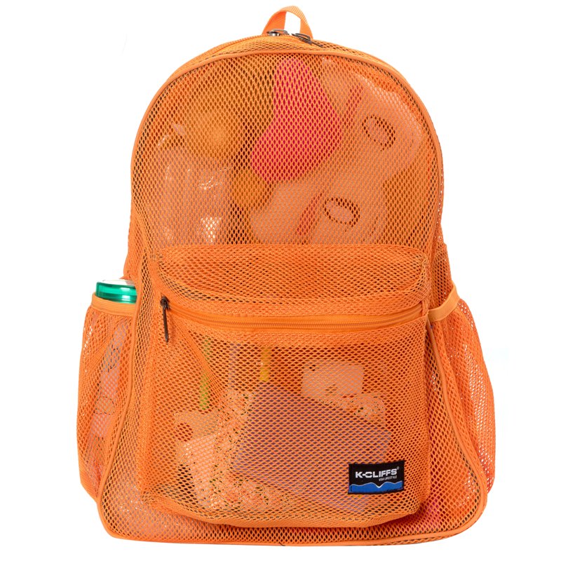 Heavy Duty Mesh Backpack for Students and Gym - Transparent See Through Design
