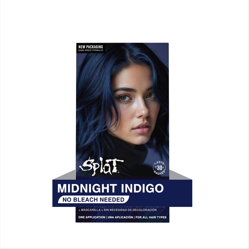 Semi-Permanent Blue Hair Dye Kit - Vibrant Indigo for Brunettes and Blondes