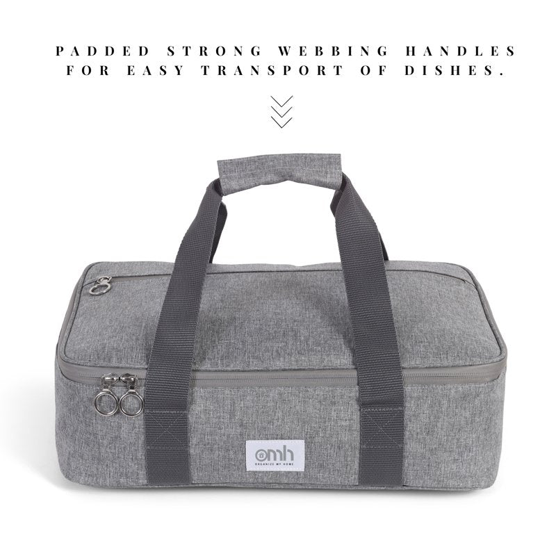 Insulated Casserole Carrying Case for Hot Cold Food Storage - Fits 9x13 Dishes