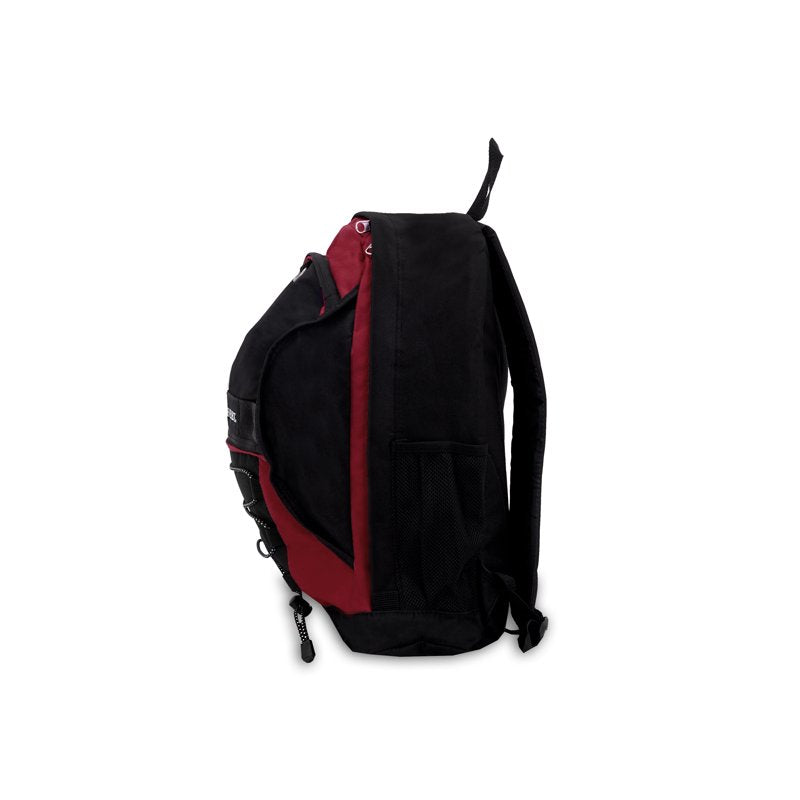 Unisex 17-Inch Two-Tone Backpack with Mesh Pockets for School Travel