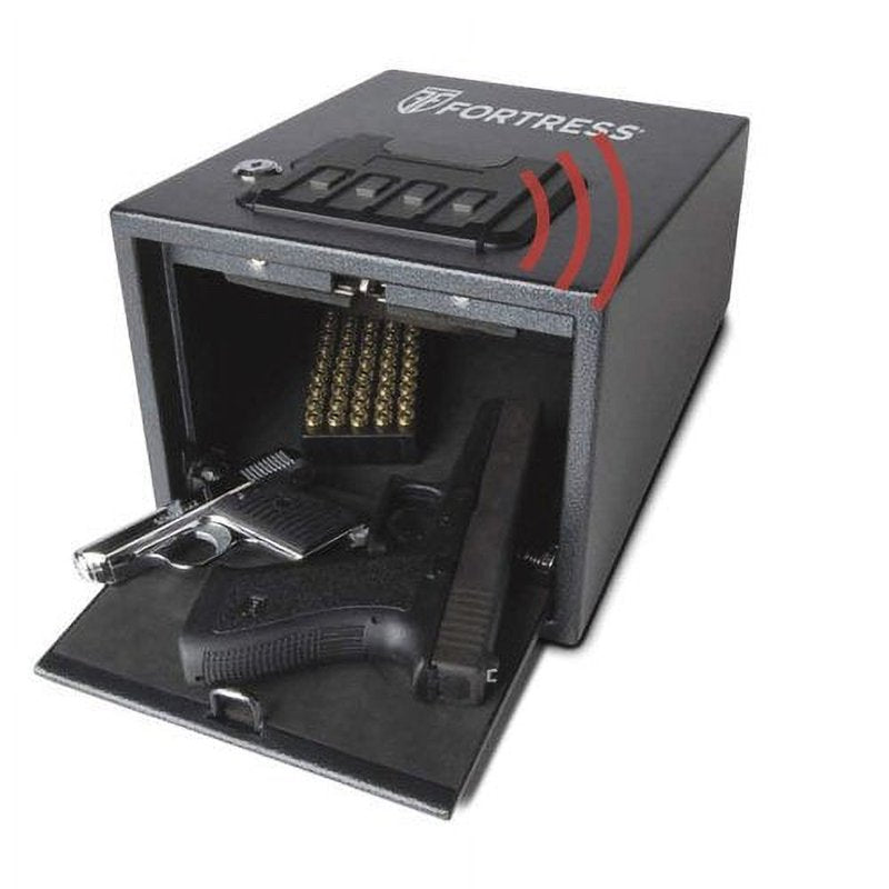 Fortress Quick Access Handgun Safe with Electronic Lock & Backup Key, Black P2EA