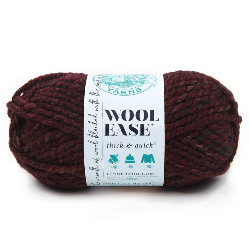Super Bulky Variegated Yarn 15 Pack for Knitting & Crocheting - Wool-Ease Thick & Quick