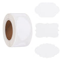 1500 Water-Resistant Gift Label Stickers with Lace Design - All-Purpose Kraft Paper Tags