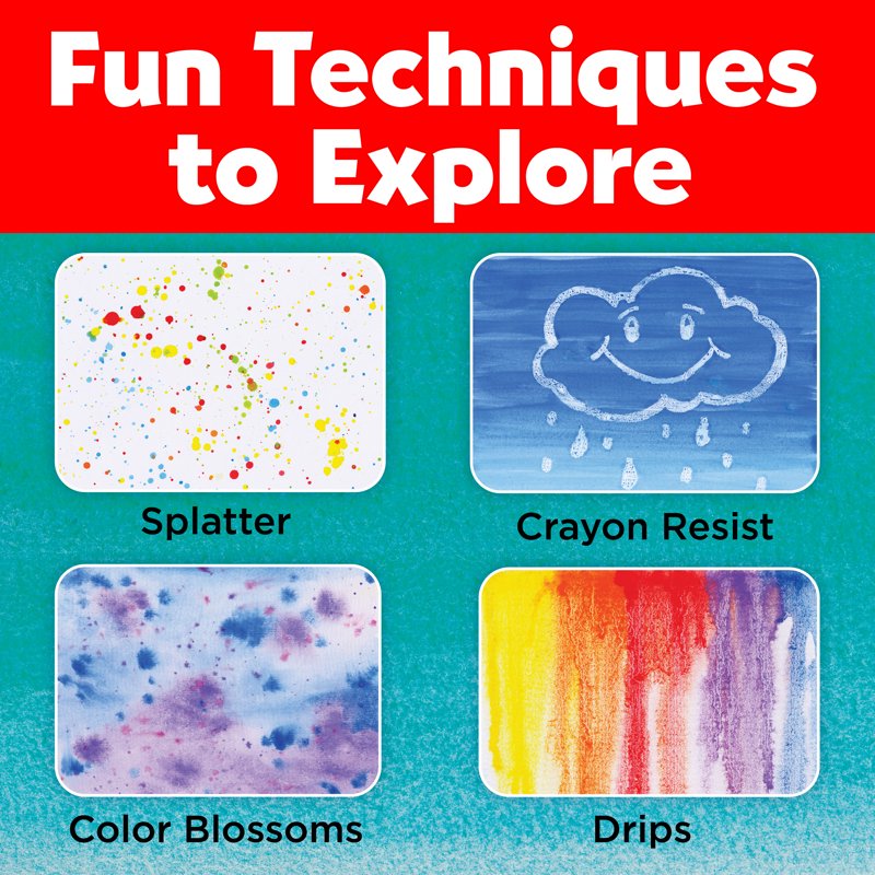 Kids Watercolor Paint Set for Beginners - Child Art Supplies with Brushes & Paper