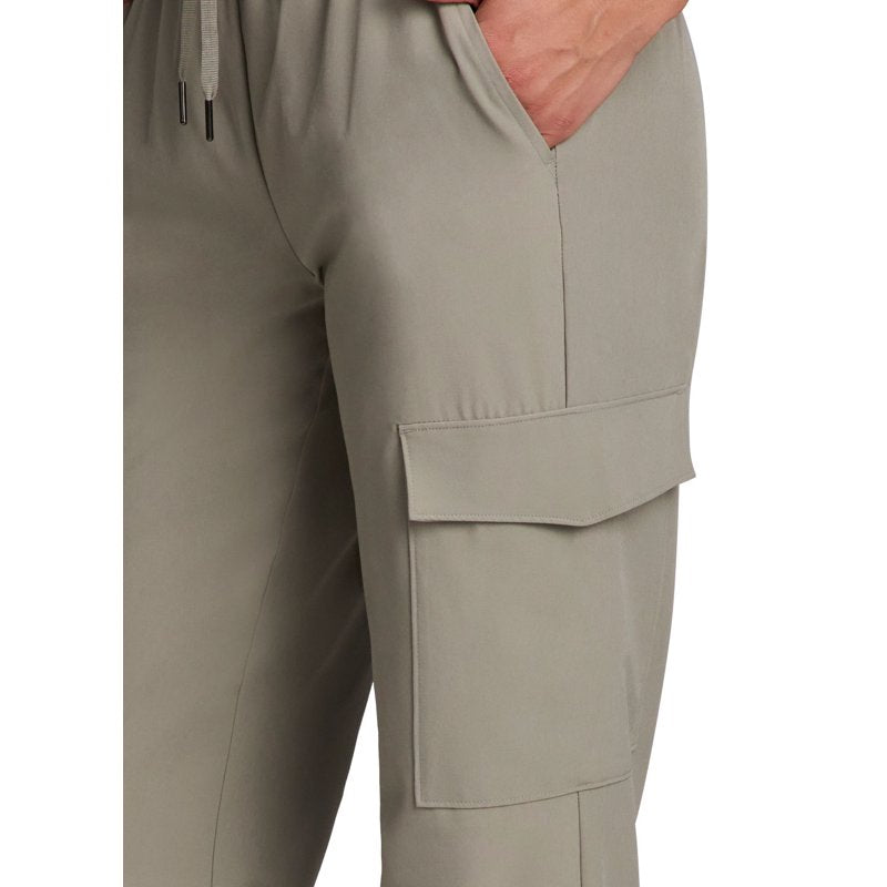 Women's Lightweight Cargo Jogger Pants with Pockets and Drawstring Waist