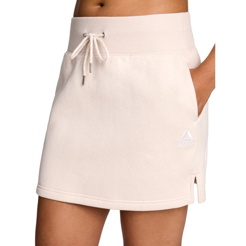 Reebok Women's Fleece Skirt - Activewear with Pockets & Side Slits