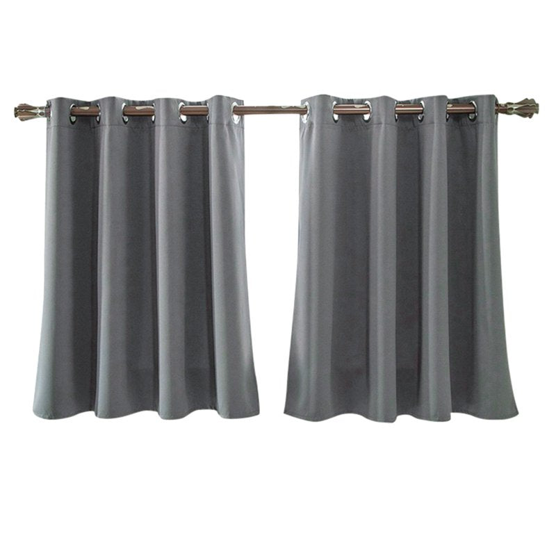 Blackout Curtains for Bedroom Kitchen Bathroom - Insulated Window Drapes 29x36in