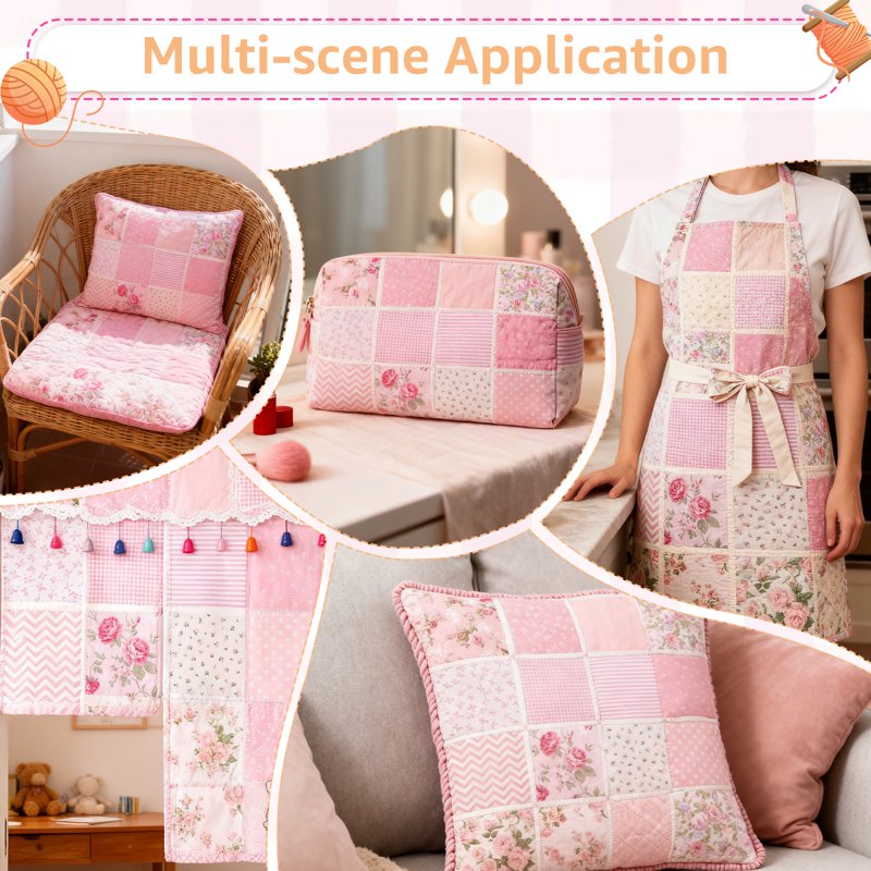 Cotton Patchwork Charm Pack for Quilting and Sewing - 126 Pieces