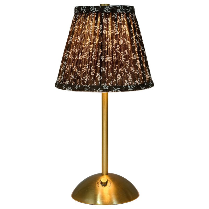 Rechargeable Table Lamp with Floral Pattern - Cordless, Touch Control, 3 Light Temperatures