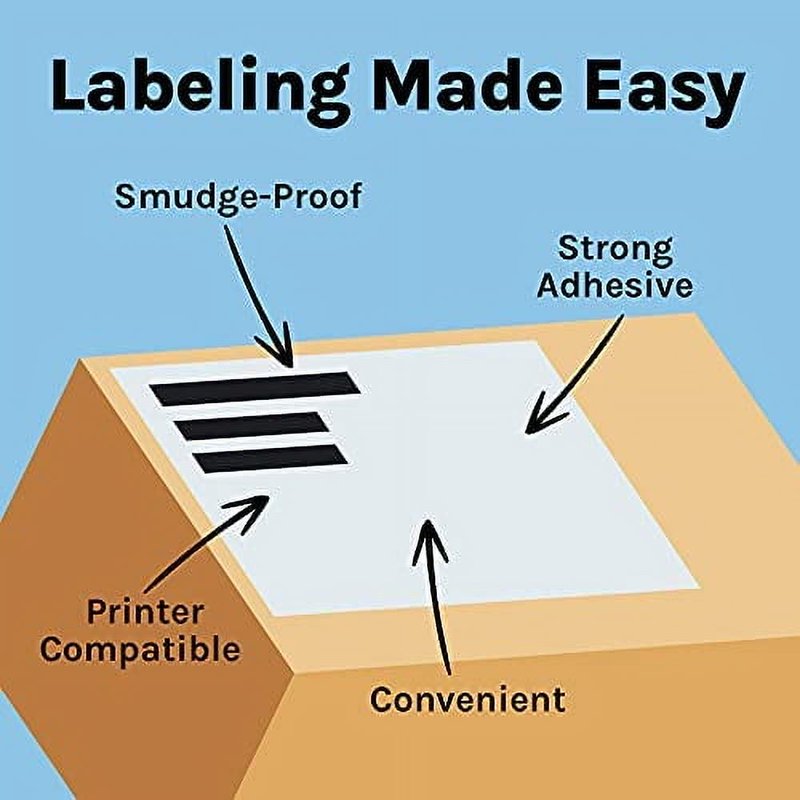 Premium Label Supply Full Sheet Sticker Paper for Laser & Inkjet Printers