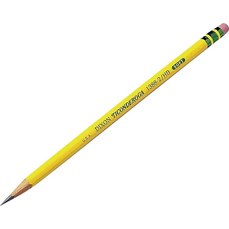 No 2.5 Medium Tip Yellow Pencil Pack of 12 for Writing & Drawing