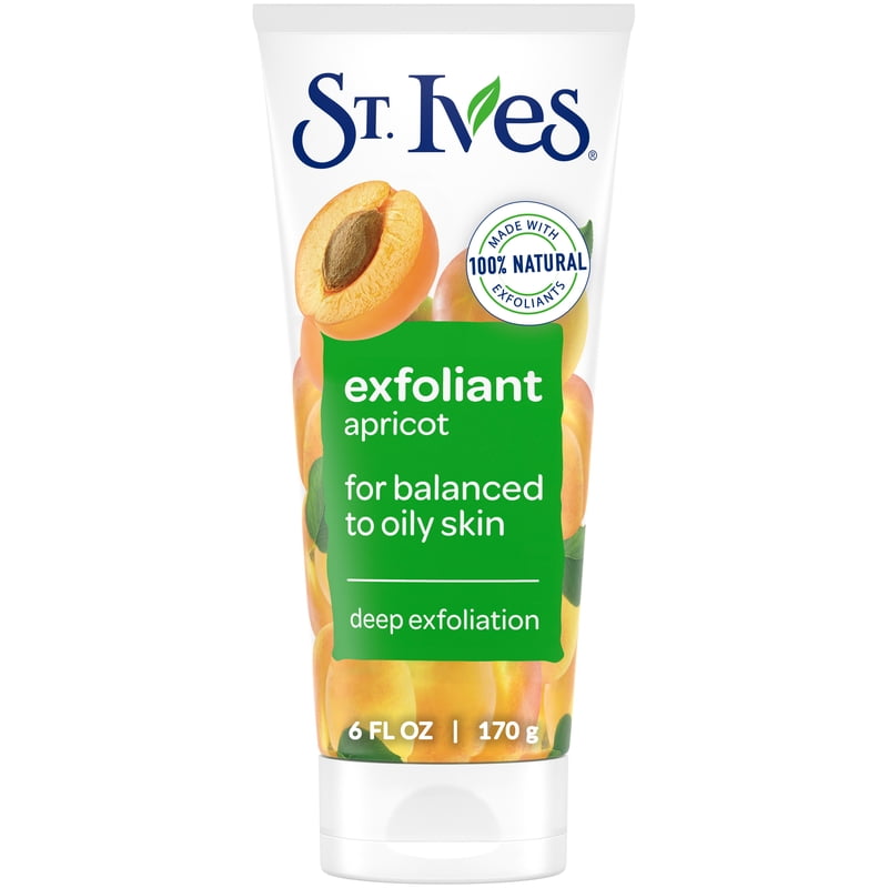 Natural Apricot Face Scrub with Walnut Shell Powder - Deep Exfoliating 6 oz, Pack of 3+